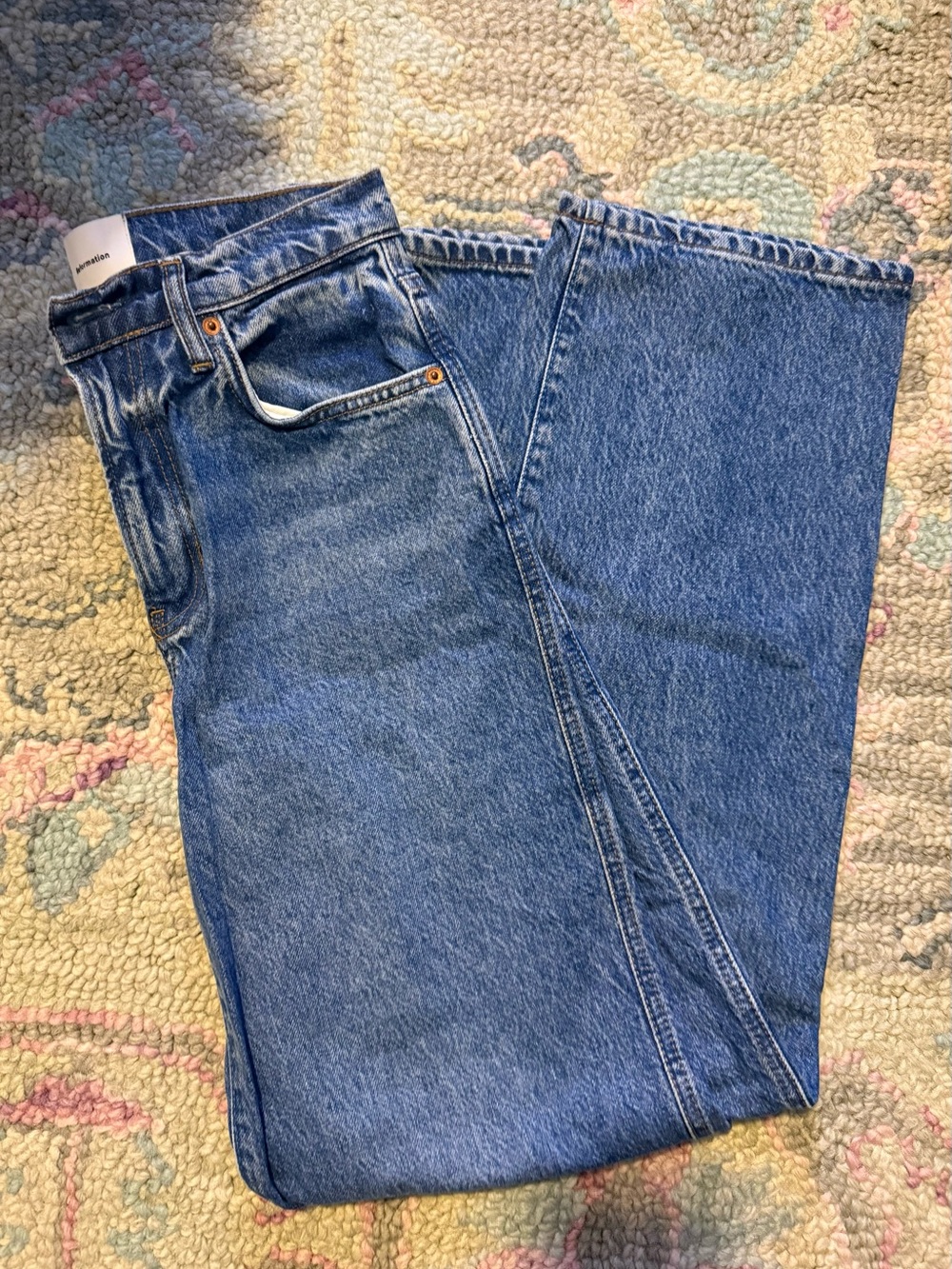 Reformation Val 90s Mid Rise Straight Jeans